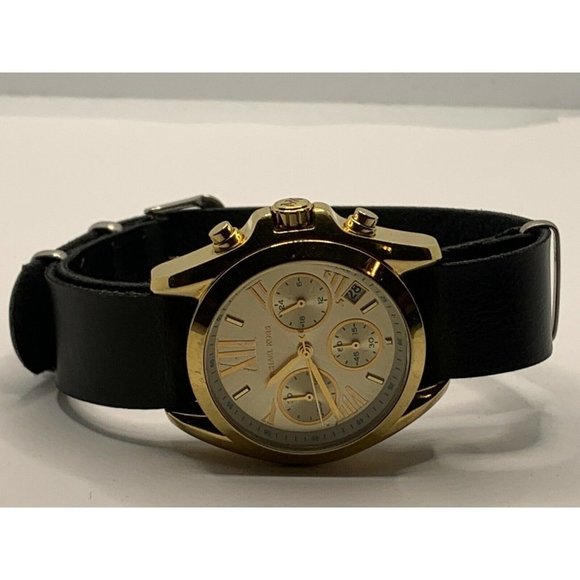 Michael Kors MK5908 Women\'s Black Leather Analog G main image 5